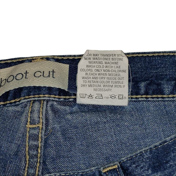 Vtg Gap BootCut Capri Jeans 8 Womens Rigid USA Made Dark Blue Mid Rise 30 x 20.5 - Picture 9 of 9